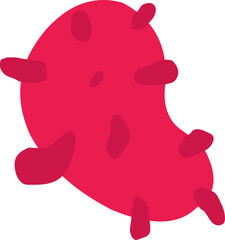 Bacteria and germs vector icons