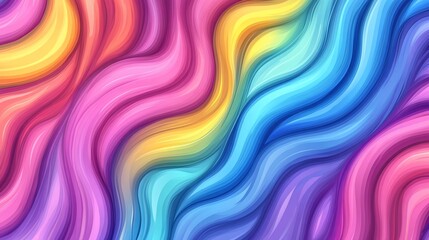 Fototapeta premium Colorful wavy abstract art background design