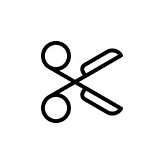 scissors icon. Perfect for design projects, illustrations, and educational materials. Isolated on transparent background.