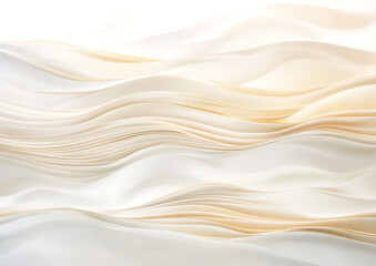 Fototapeta premium Abstract paper waves creative studio digital art soft tones close-up view flowing forms for artistic inspiration 