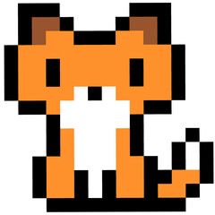 Pixel Art style illustration of animals	