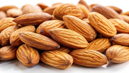Fototapeta premium High-Resolution Almond Photography: Detailed Textures & Freshness