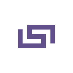 Connected Line Style S Logo Icon