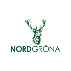 deer logo design in green gradient combination