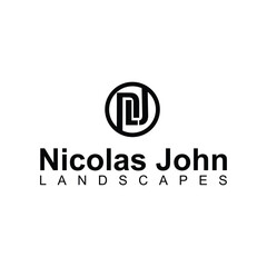 logo design initial N letter gradient illustration