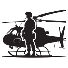 helicopter silhouette vector © Abdullah Al Mamun