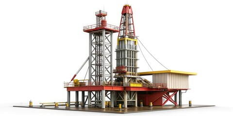 Night Oil Rig Photography: Dramatic Offshore Drilling Platform Illumination