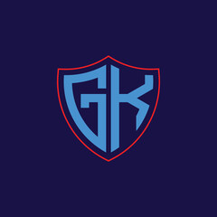 Corporate Shield Logo with Letter Combination