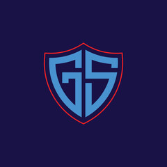 Corporate Shield Logo with Letter Combination