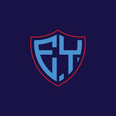 Corporate Shield Logo with Letter Combination