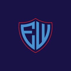 Corporate Shield Logo with Letter Combination