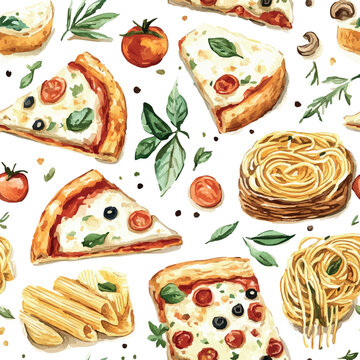 A collection of seamless patterns in various styles and themes, including nature, food, animals, landscapes, and abstract art. Perfect for textiles, wallpapers, packaging, and kids' products.