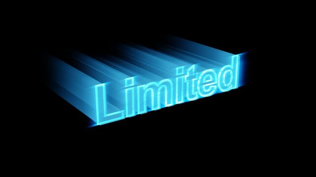 Glow Up Bright Neon Text For a Limited text