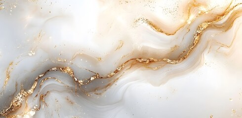 Abstract background with a light brown gradient, soft and delicate in appearance. The colors are light and blurred, creating a beautiful and shiny 