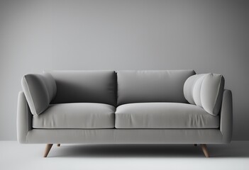 white background grey sofa isolated trendy couch vintage comfortable luxurious fashion decor space genuine natural comfy style furniture classic textured lifestyle texture colours cosy luxury nobody