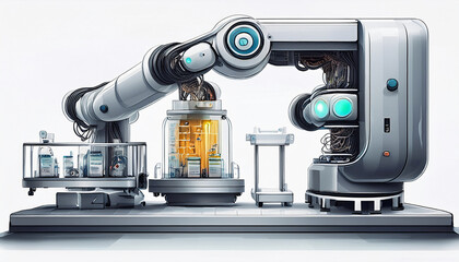 003-059-048-Automated drug-dispensing robots. isolate with white background 59960