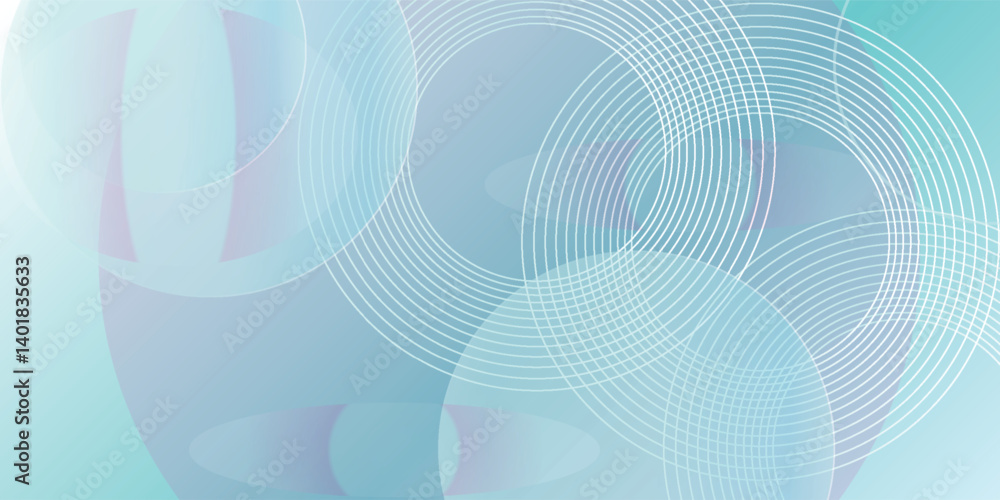 Poster abstract blue modern background with circle elements. digital technology concept. vector illustratio