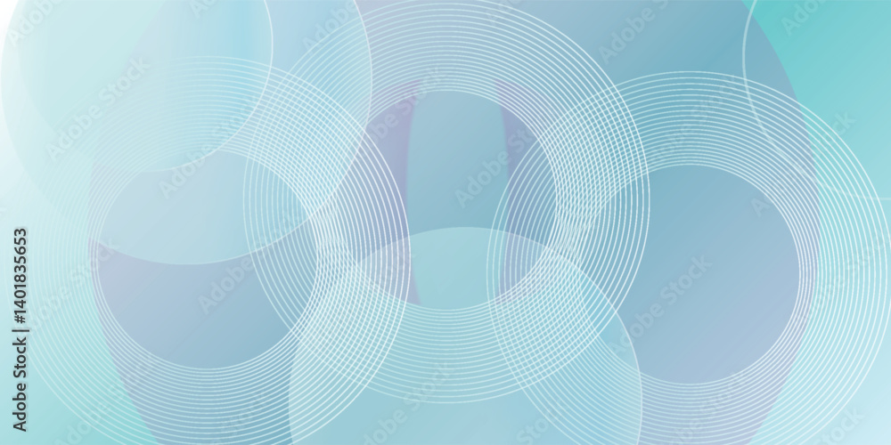 Poster abstract blue modern background with circle elements. digital technology concept. vector illustratio