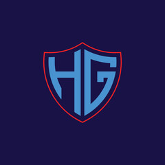 Corporate Shield Logo with Letter Combination