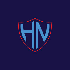 Corporate Shield Logo with Letter Combination