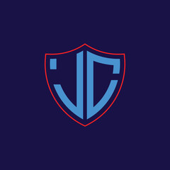 Corporate Shield Logo with Letter Combination