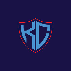 Corporate Shield Logo with Letter Combination