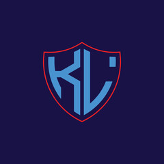 Corporate Shield Logo with Letter Combination