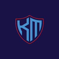 Corporate Shield Logo with Letter Combination