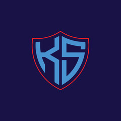 Corporate Shield Logo with Letter Combination