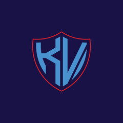 Corporate Shield Logo with Letter Combination