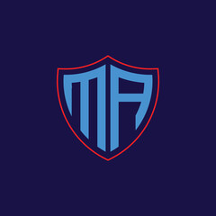 Corporate Shield Logo with Letter Combination