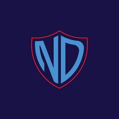 Corporate Shield Logo with Letter Combination