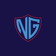 Corporate Shield Logo with Letter Combination