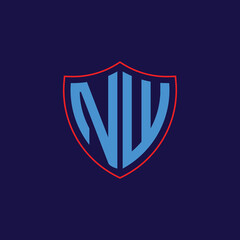 Corporate Shield Logo with Letter Combination