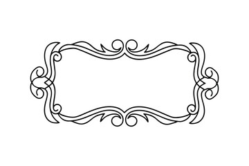 Ornate Decorative Frame Vector Illustration For Invitations And Graphic Design Projects
