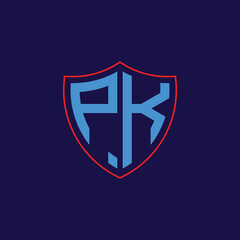 Corporate Shield Logo with Letter Combination