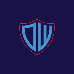 Corporate Shield Logo with Letter Combination