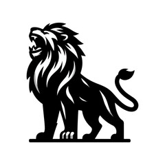 Fototapeta premium angry lion mascot logo vector illustration
