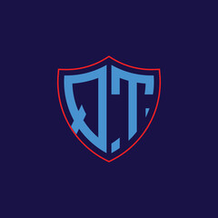 Corporate Shield Logo with Letter Combination