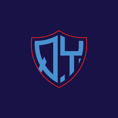 Corporate Shield Logo with Letter Combination