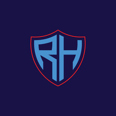 Corporate Shield Logo with Letter Combination