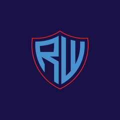 Corporate Shield Logo with Letter Combination
