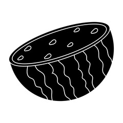 Sliced watermelon sits on a table ready to serve at a summer picnic in the sun