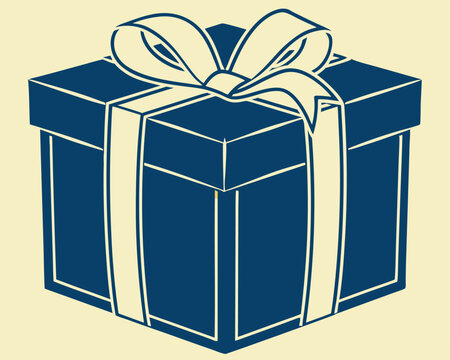 recommend clip art: Elegant Black Gift Box with Gold Ribbon and Bow