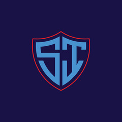 Corporate Shield Logo with Letter Combination