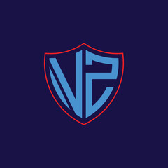 Corporate Shield Logo with Letter Combination