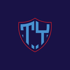 Corporate Shield Logo with Letter Combination