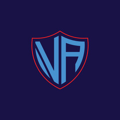 Corporate Shield Logo with Letter Combination