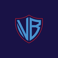 Corporate Shield Logo with Letter Combination