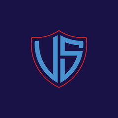 Corporate Shield Logo with Letter Combination